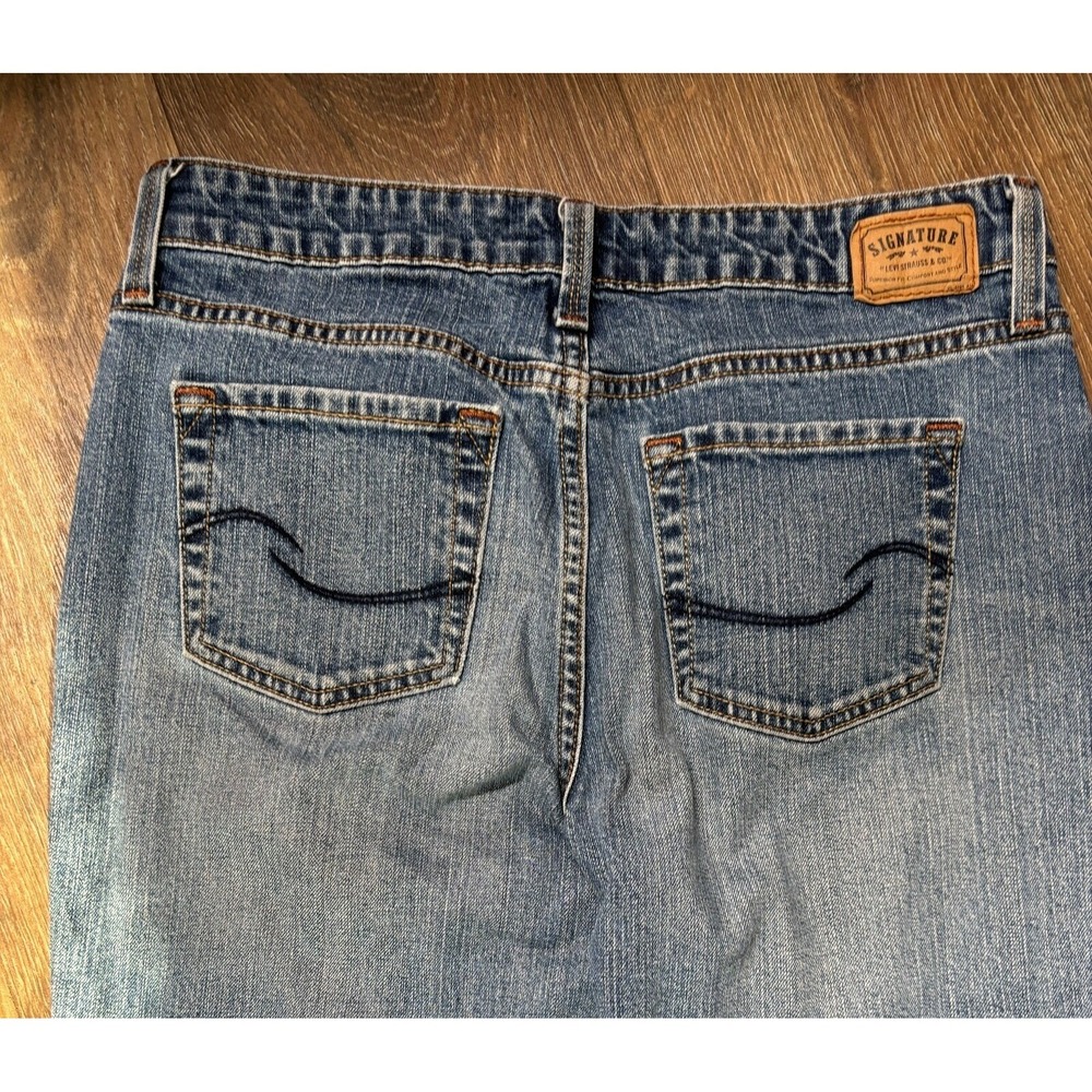 Levi's Jeans Misses Blue Signature Mid Rise Bootcut Tagged‎ 8 - Picture 8 of 9